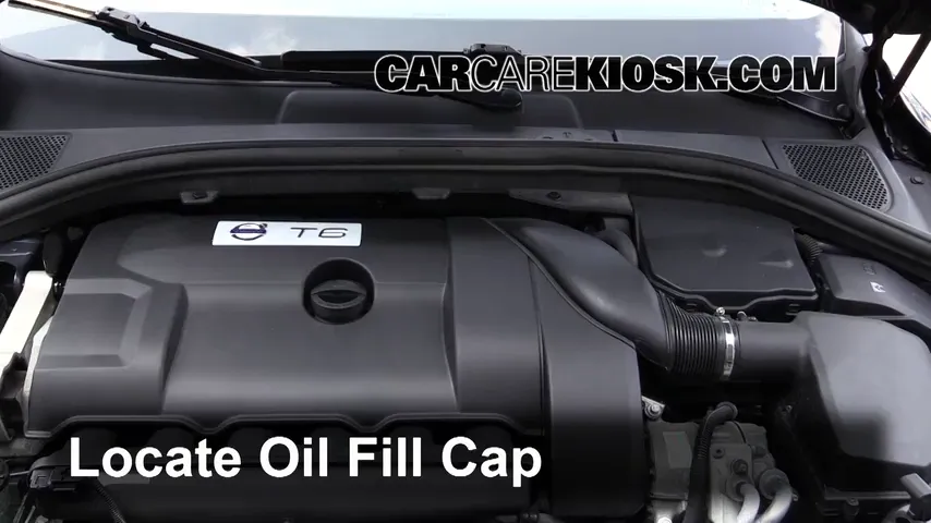 2014 Volvo XC60 T6 3.0L 6 Cyl. Turbo Aceite Agregar aceite